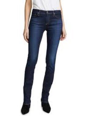 AG Adriano Goldschmied Harper Essential Straight Dark Wash Jeans Sz 26 EUC